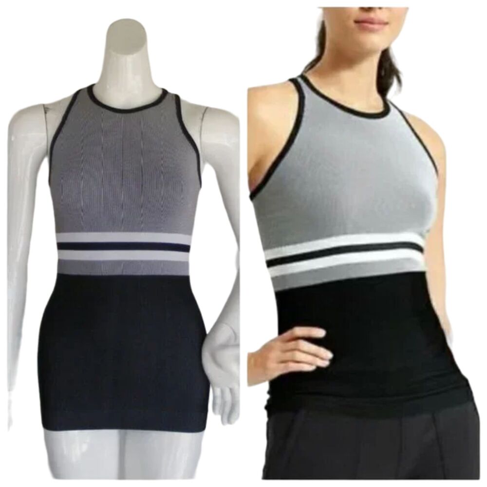ATHLETA Tank Top, S, Racerback, Stripes/Solid - Picture 9 of 9